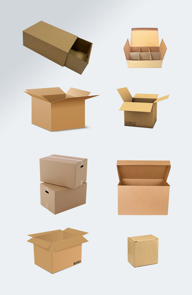 包裝盒紙箱快遞盒免摳素材的應(yīng)用與優(yōu)勢(shì)