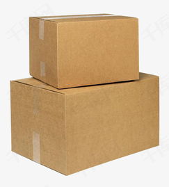 兩個紙箱子高清PNG素材免費下載 實用設計資源推薦